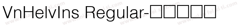 VnHelvIns Regular字体转换